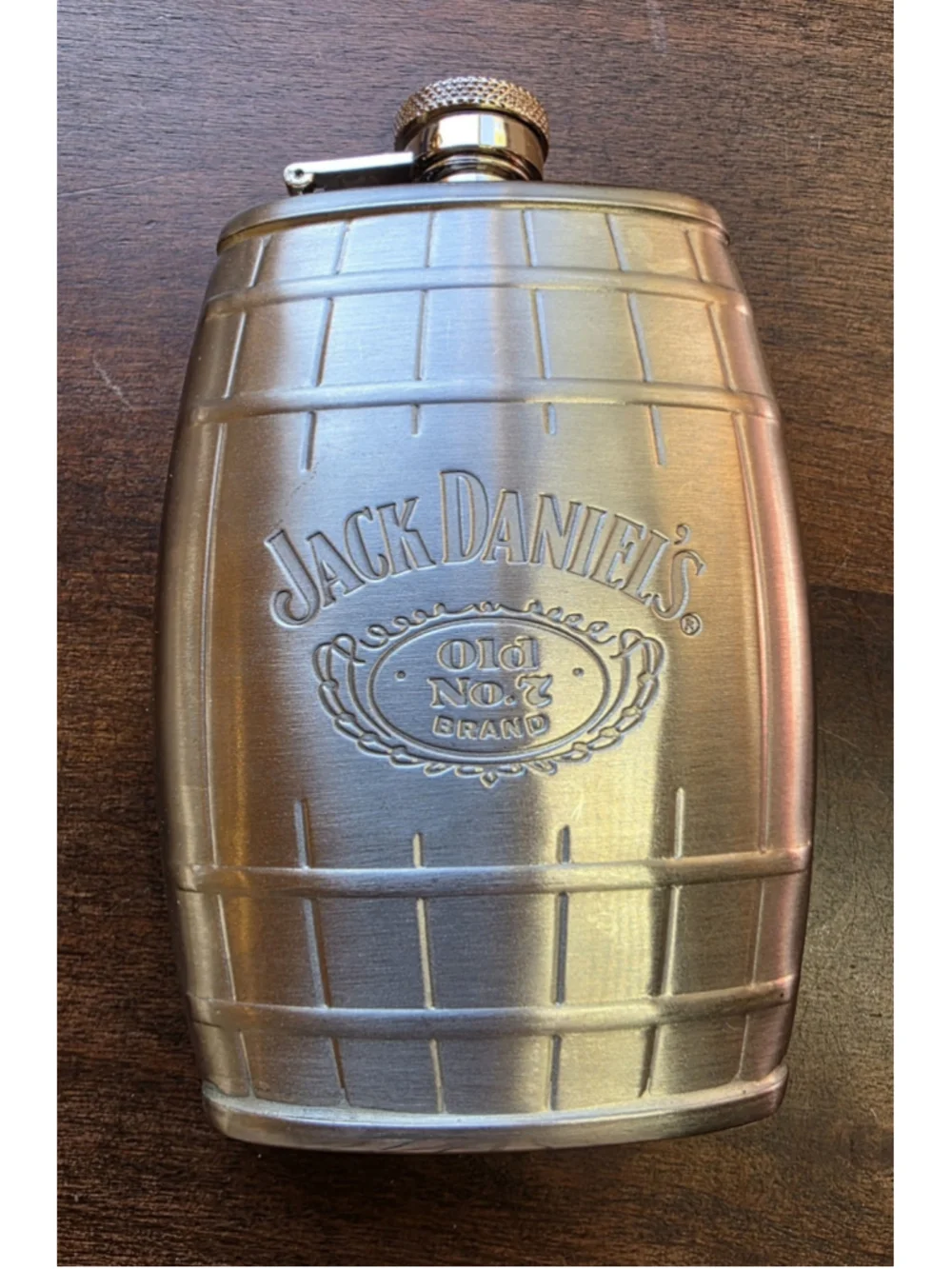 Jack Daniels Stainless Steel 6oz Barrel Shaped Flask Ketel One Bev Shaker Set